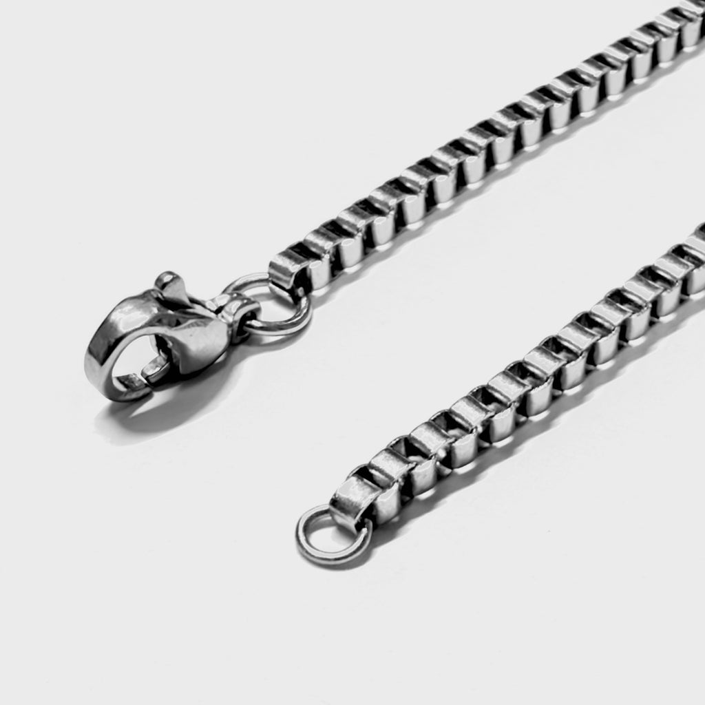 Stainless Steel Necklace - Cube Shape