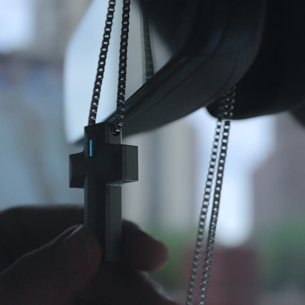 Stainless Steel Necklace - Cube Shape