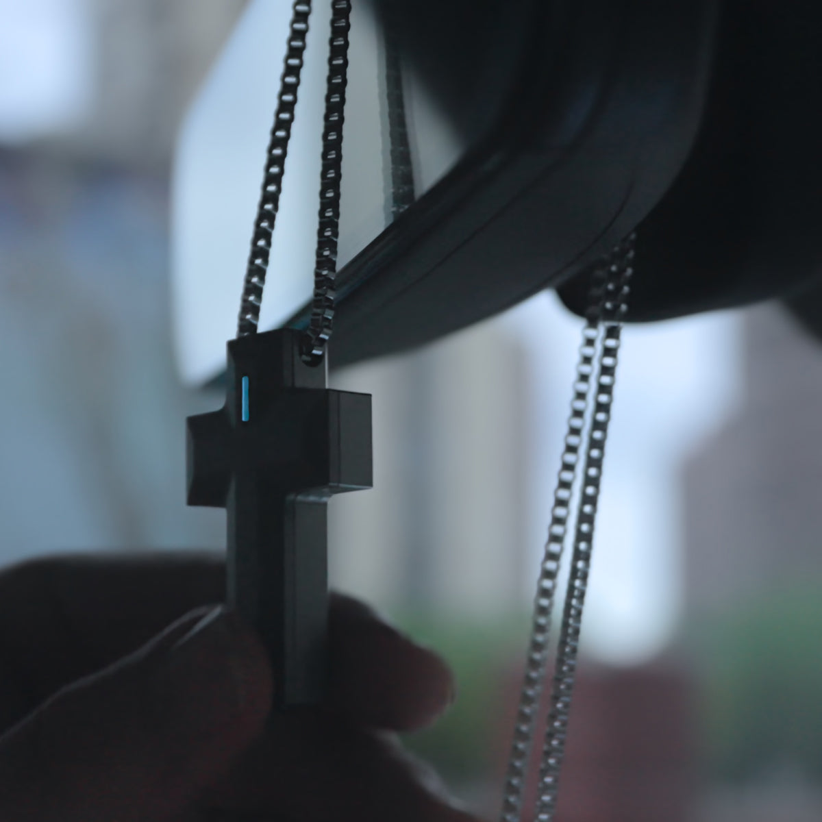 Stainless Steel Necklace - Cube Shape