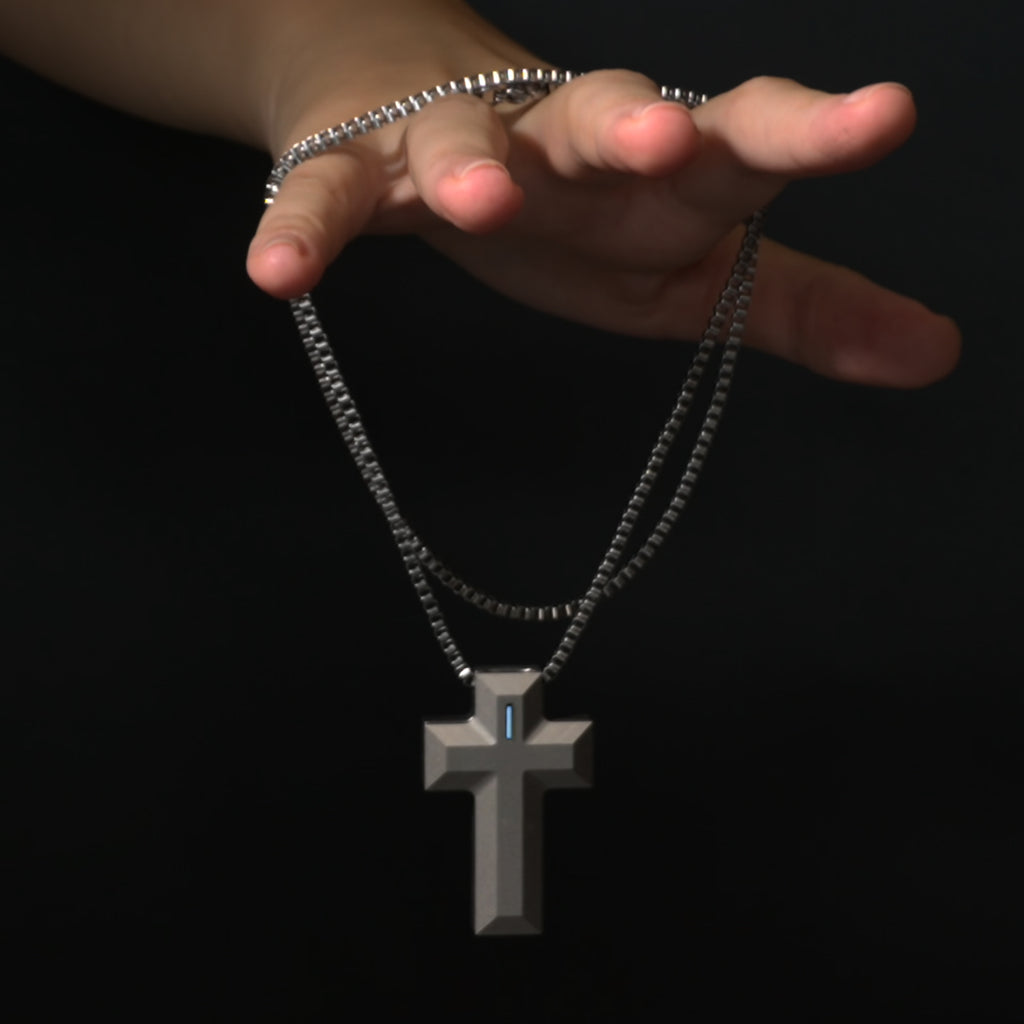 Stainless Steel Necklace - Cube Shape