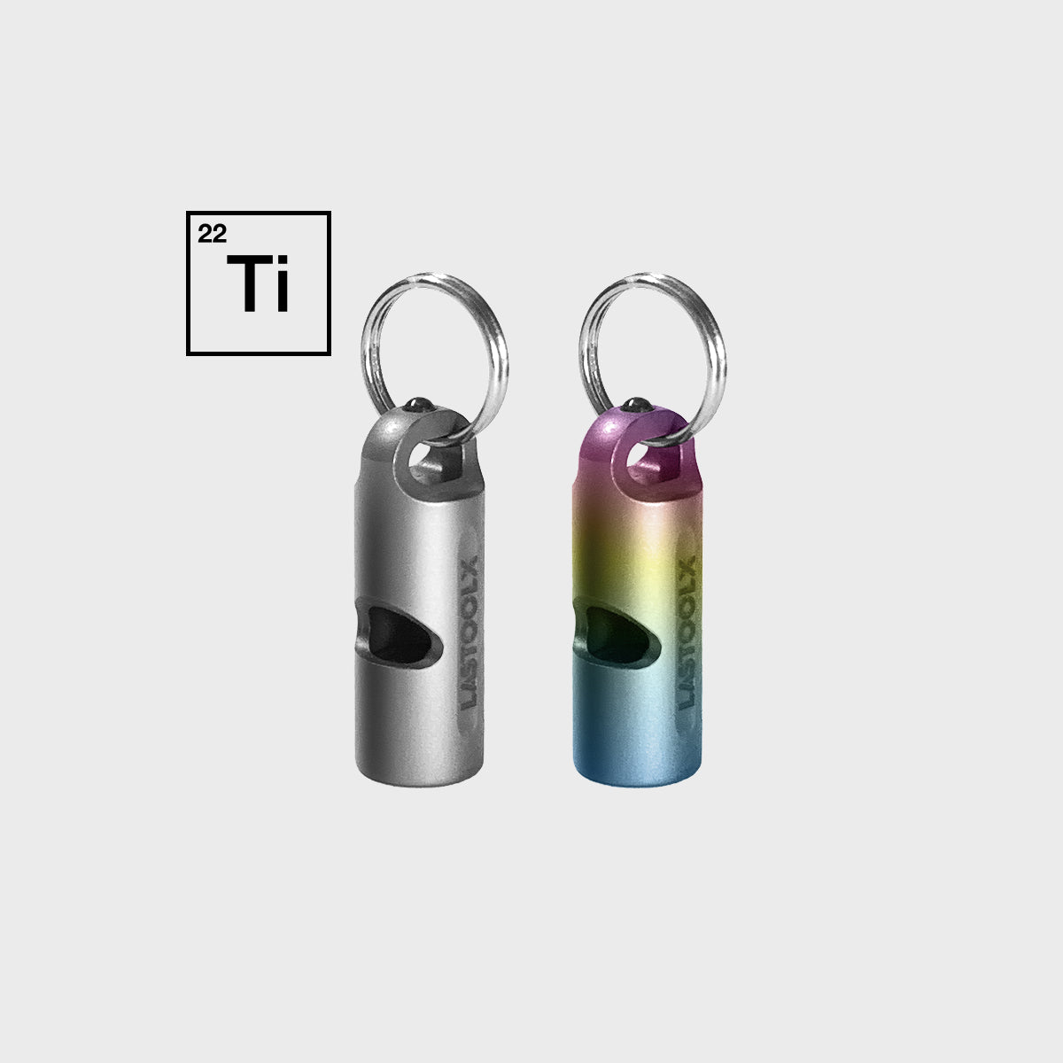 TinyBlast 120dB titanium whistle included in the Ultimate EDC Set